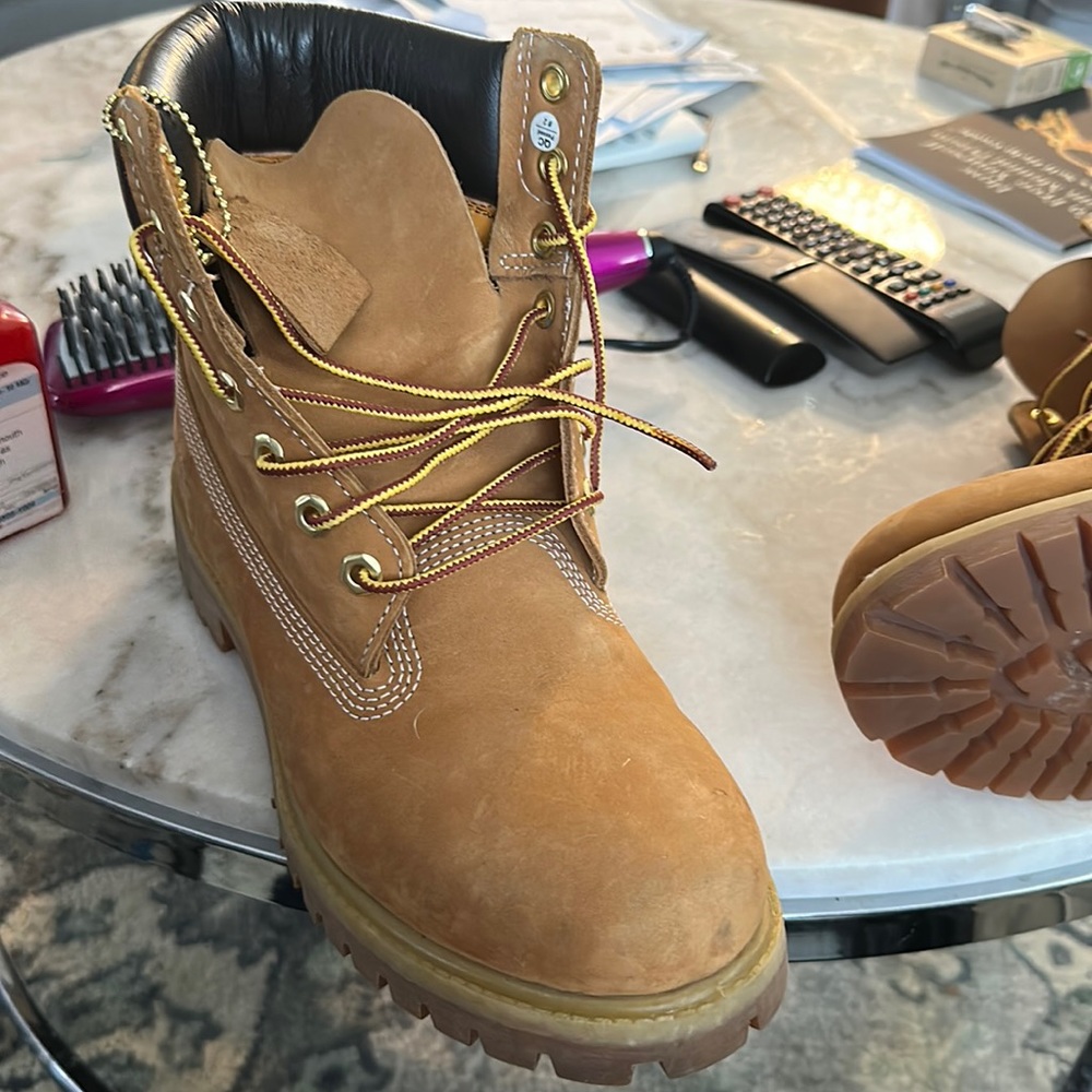 Nice Timberlands wore Ones